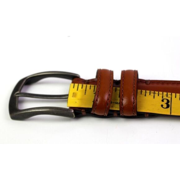 Joseph Abboud BROWN GENUINE LEATHER 1 3/8"Wd CASUAL DRESS MEN'S BELT 50/125 (A75 - Picture 10 of 13